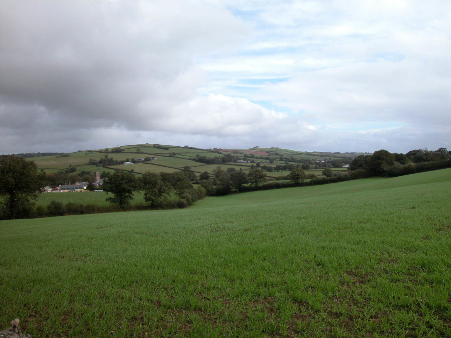 Clayhanger view looking N toward village 2 - Stone-Rhodes